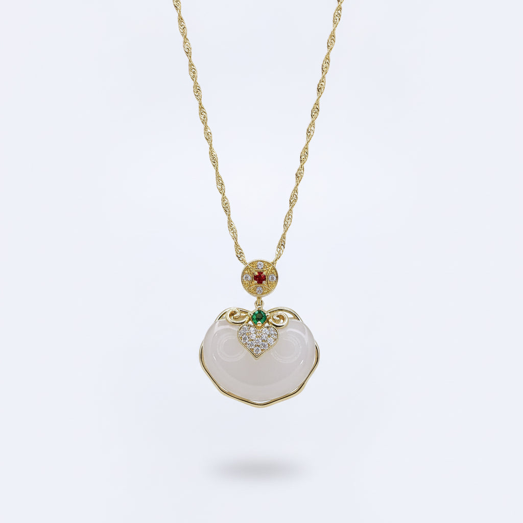 Moon Mist – Crystal Chalcedony Pendant Necklace