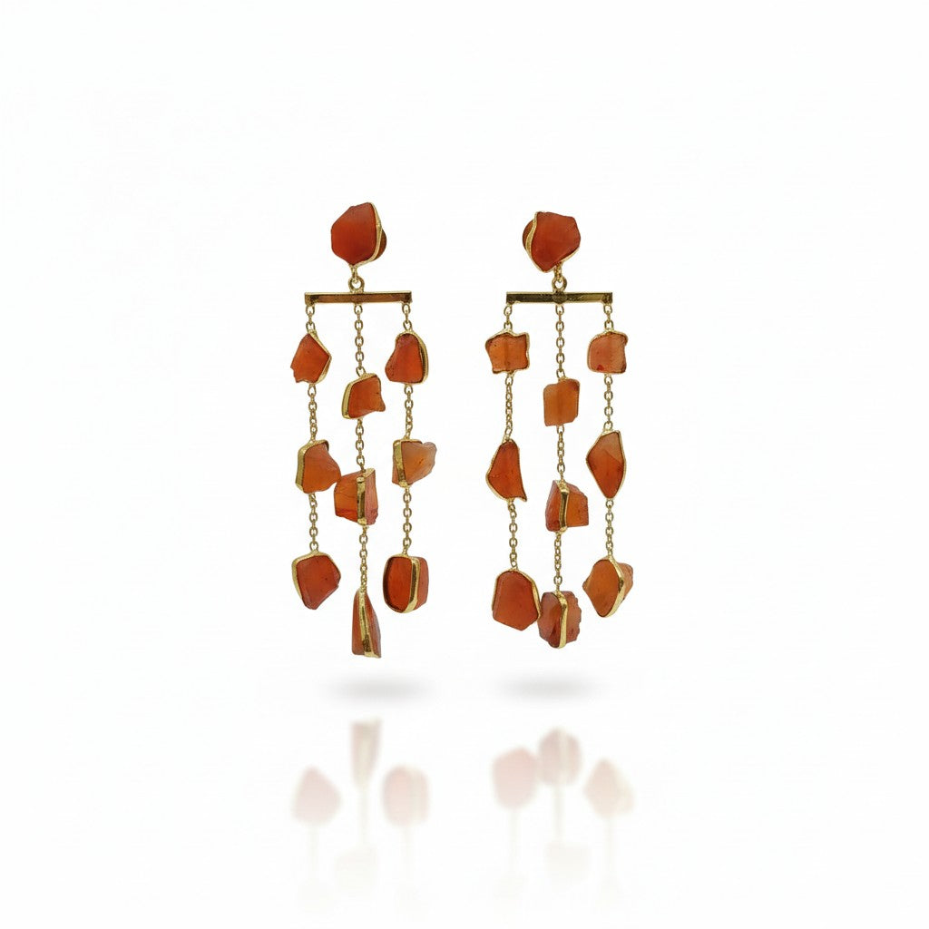 Aarvi Amazonite Cascade Earrings