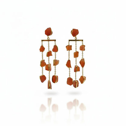 Aarvi Amazonite Cascade Earrings
